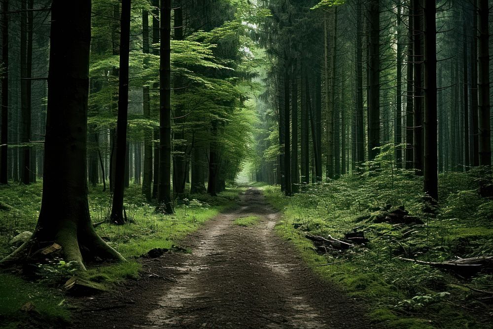 Forest woodland outdoors nature. AI generated Image by rawpixel.