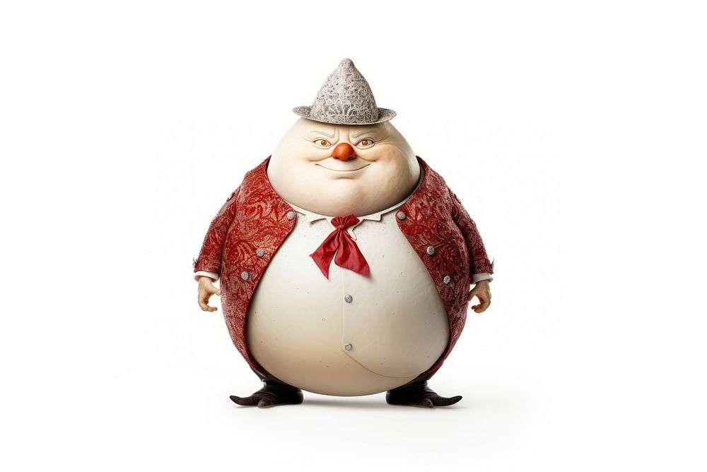 King humpty dumpty figurine white toy. AI generated Image by rawpixel.