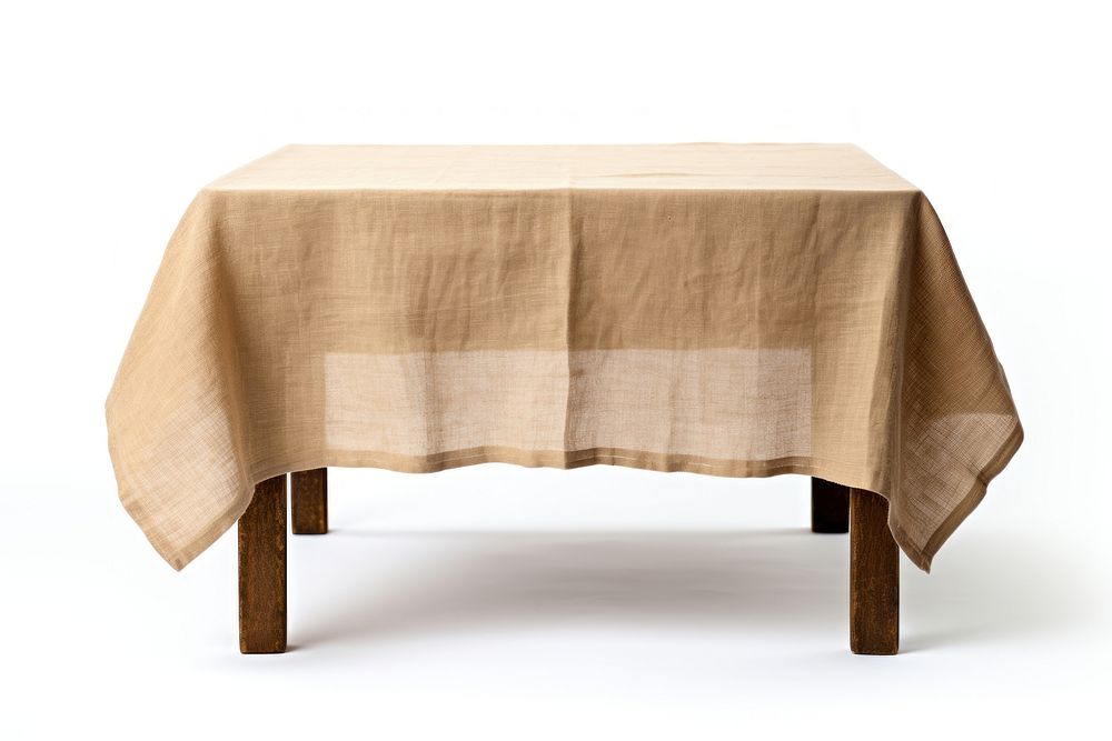 Linen table cloth linens tablecloth furniture. AI generated Image by rawpixel.