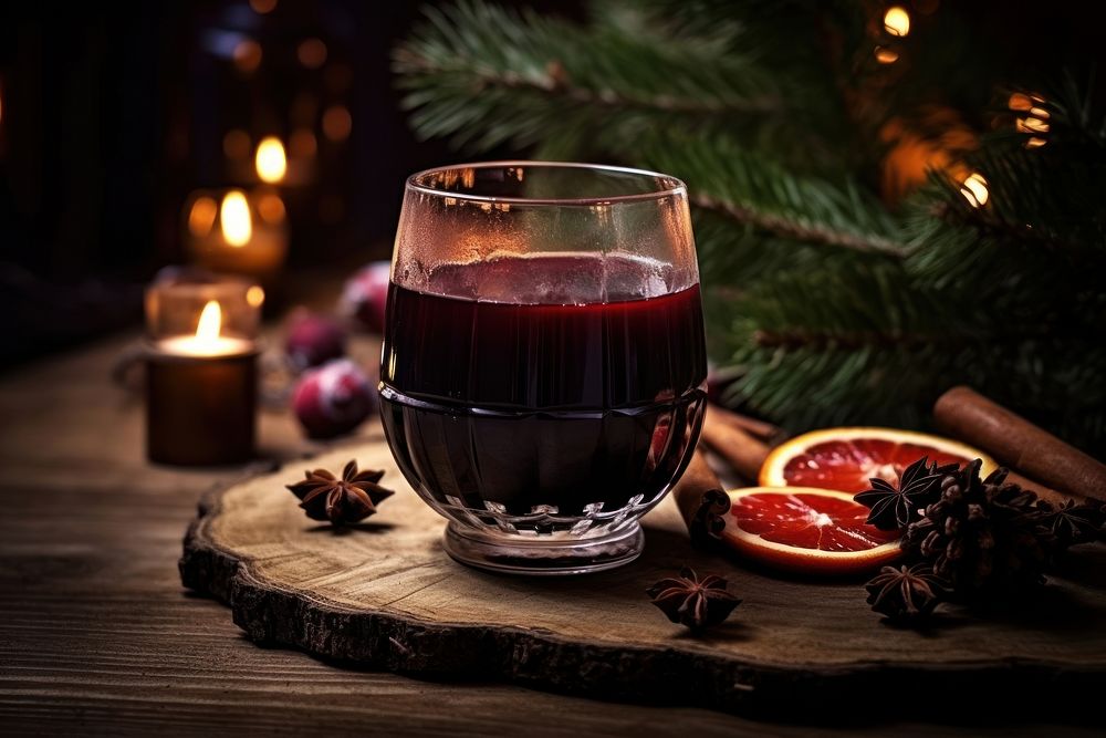 Christmas drink christmas wood refreshment. AI generated Image by rawpixel.