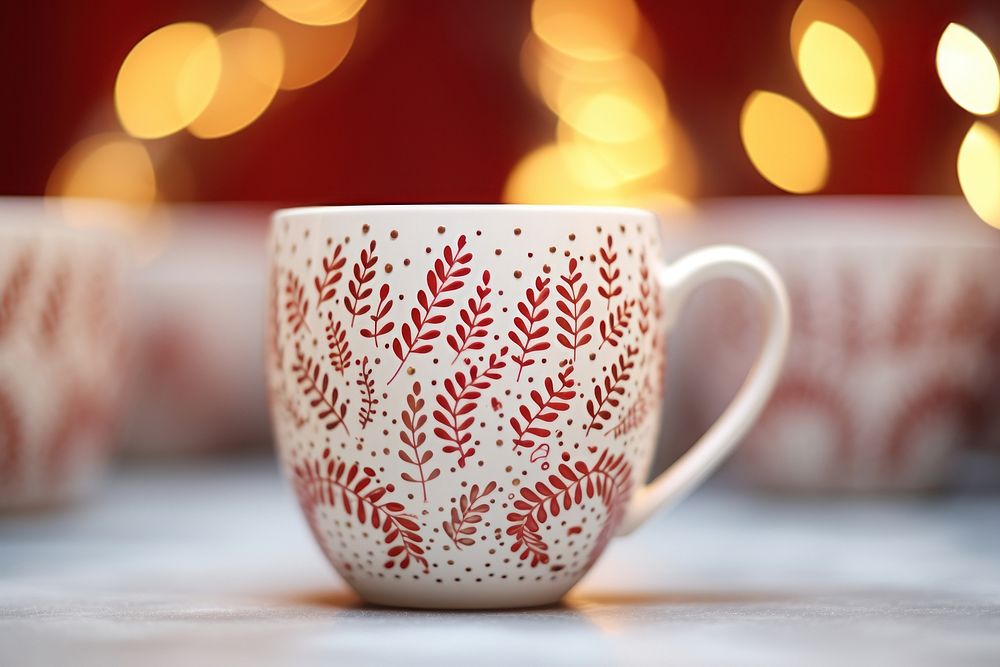 Mug Christmas tableware christmas. AI generated Image by rawpixel.