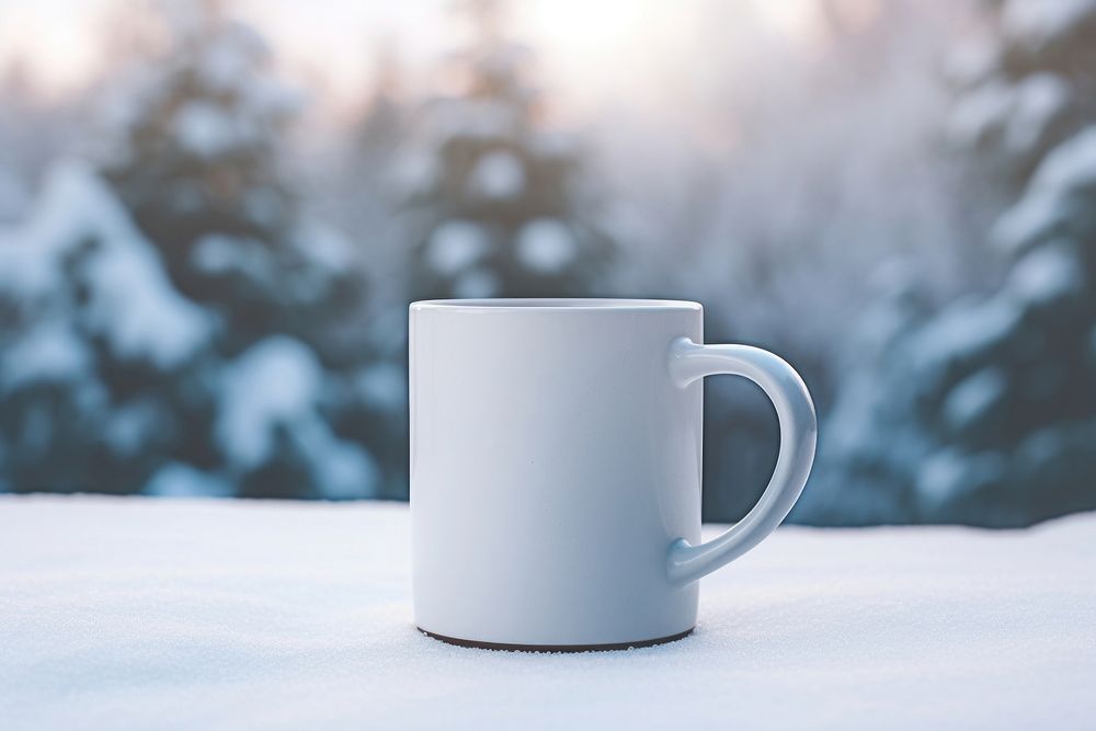 White mug tableware coffee drink. AI generated Image by rawpixel.