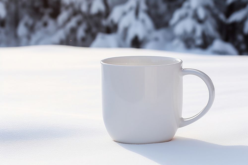White mug tableware coffee drink. AI generated Image by rawpixel.
