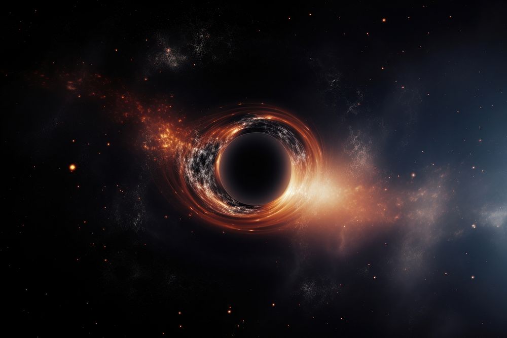 Black hole astronomy space universe. AI generated Image by rawpixel.