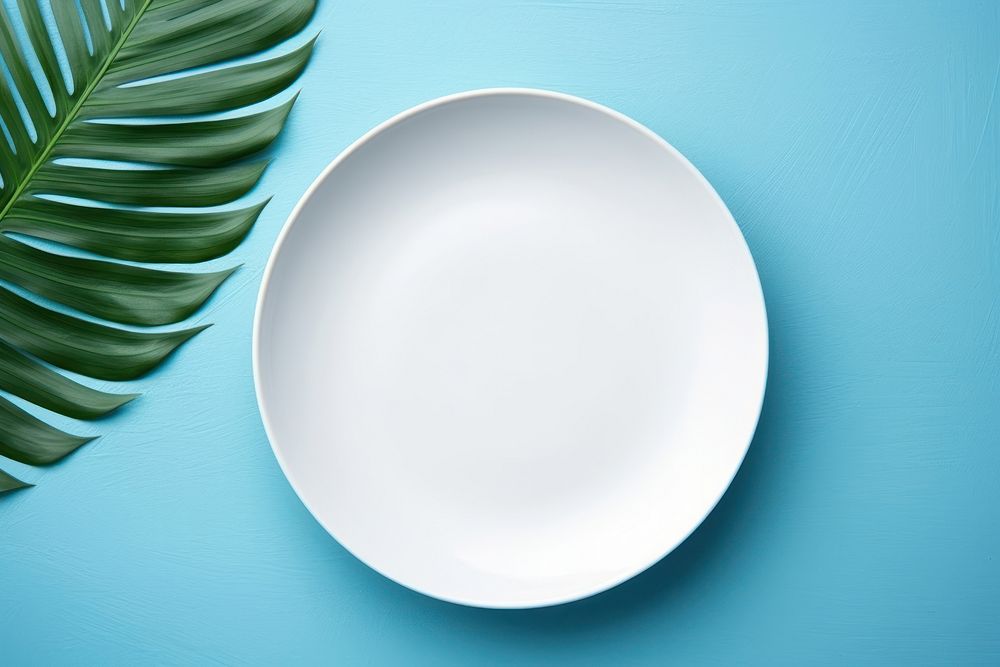 Ceramic plate mockup white tableware. AI generated Image by rawpixel.