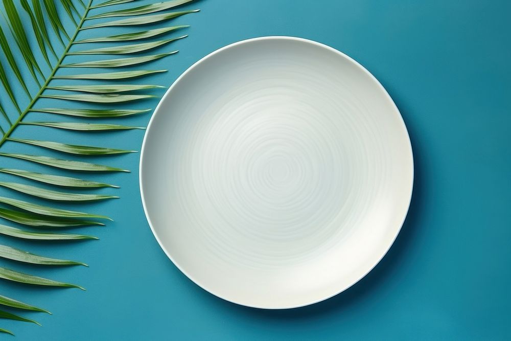 White ceramic plate mockup tableware. AI generated Image by rawpixel.