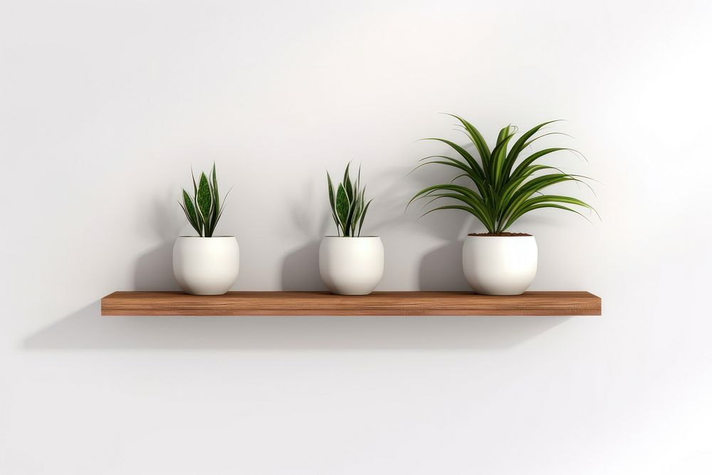 Houseplant wood wall white background. AI generated Image by rawpixel.