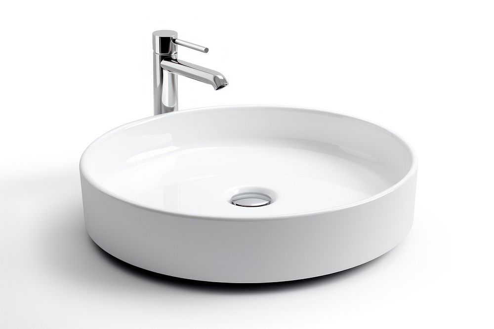 Contemporary minimal sink white simplicity. AI generated Image by rawpixel.