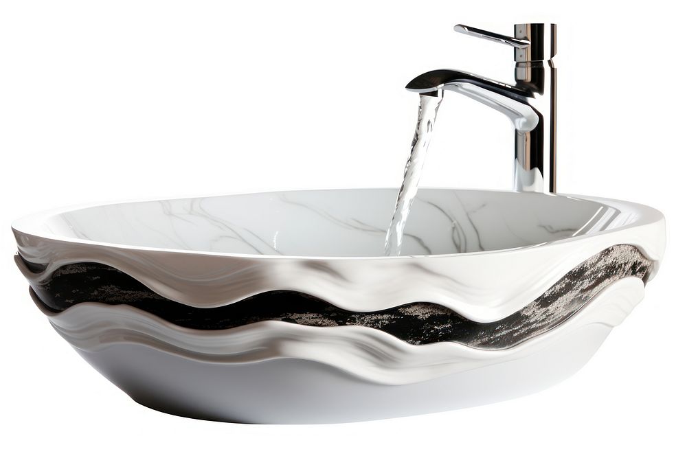 Contemporary sink bathroom bathtub. AI generated Image by rawpixel.