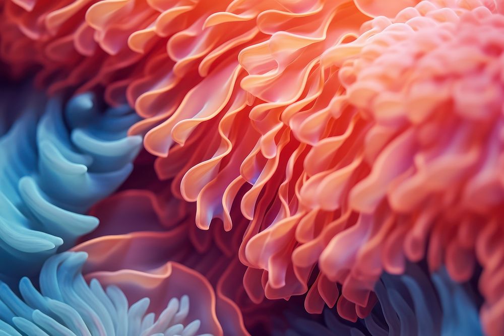 Coral reef backgrounds abstract pattern. AI generated Image by rawpixel.