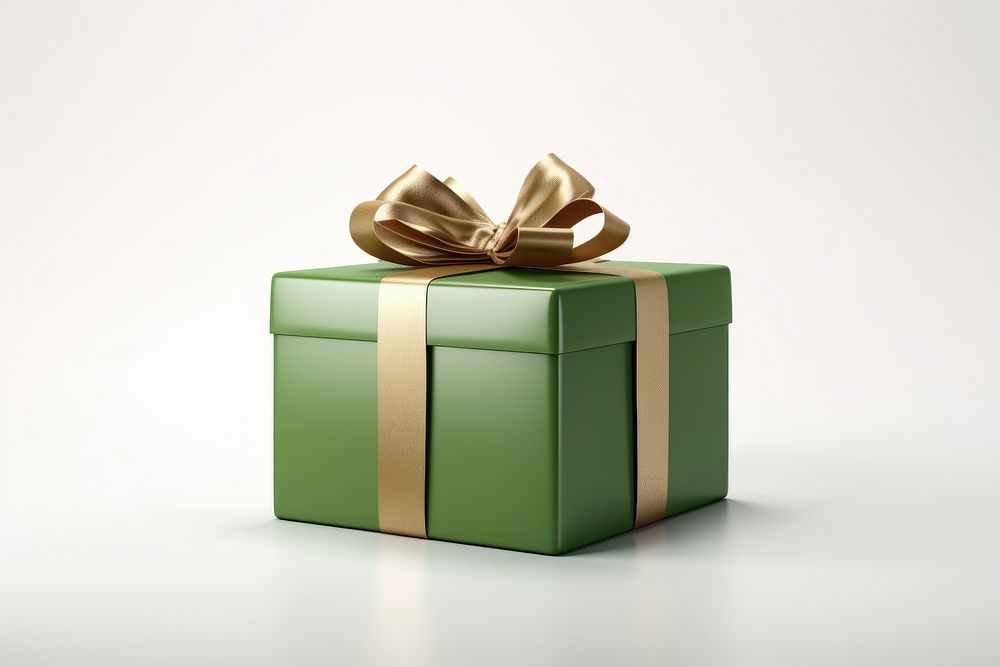 Gift box green. AI generated Image by rawpixel.