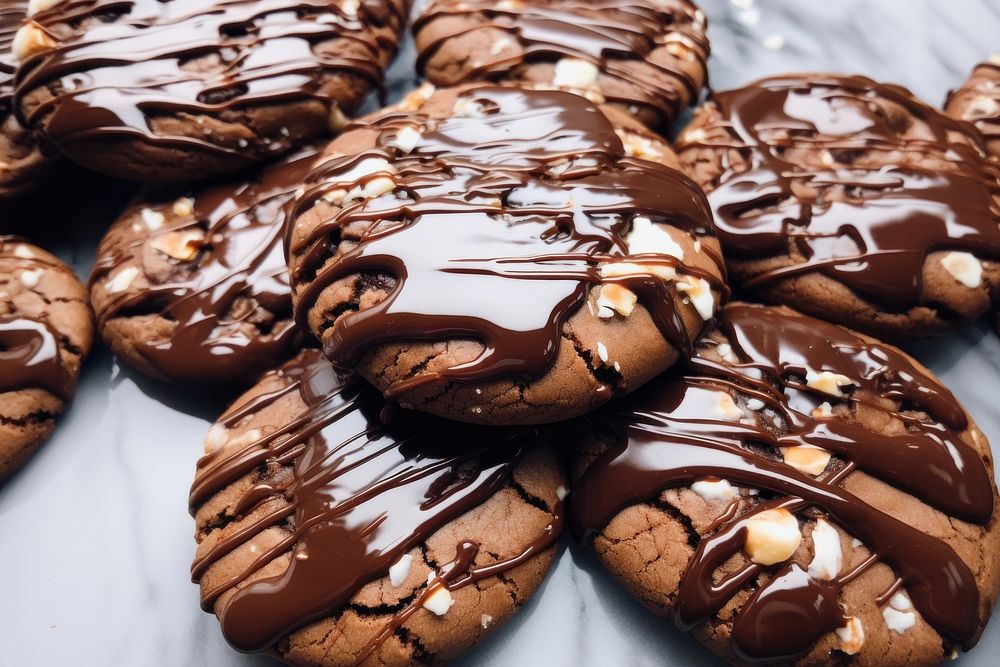 Chocolate cookies dessert biscuit food. 