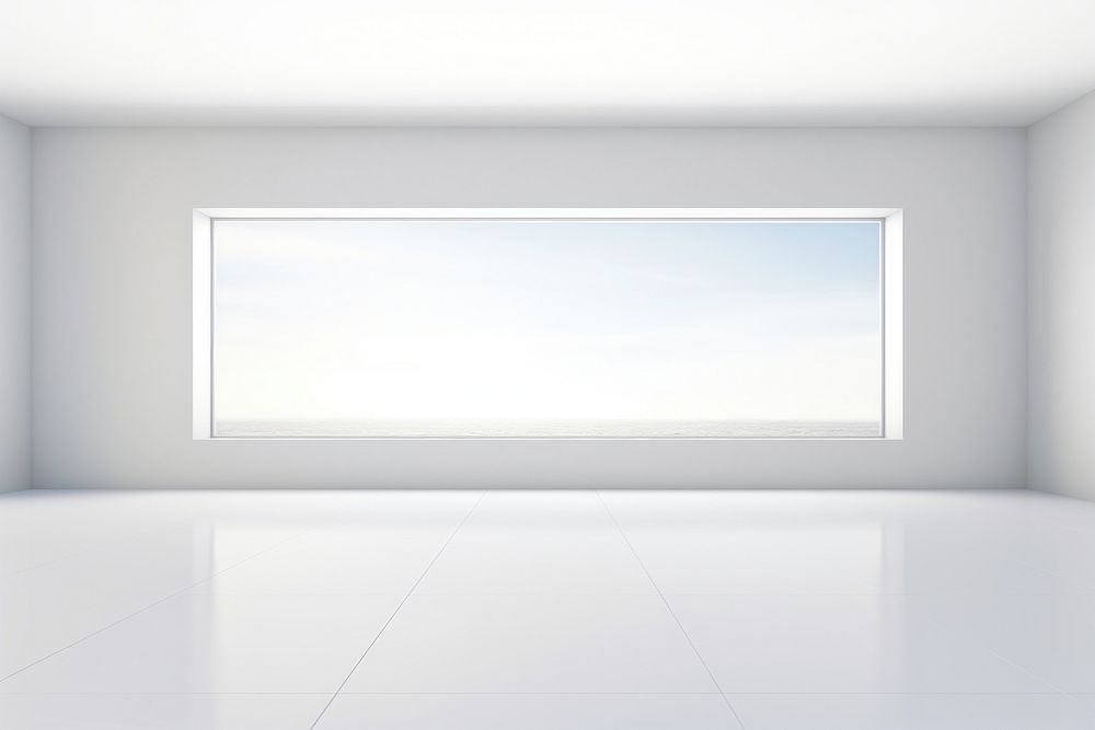 A tall window backgrounds white architecture. AI generated Image by rawpixel.