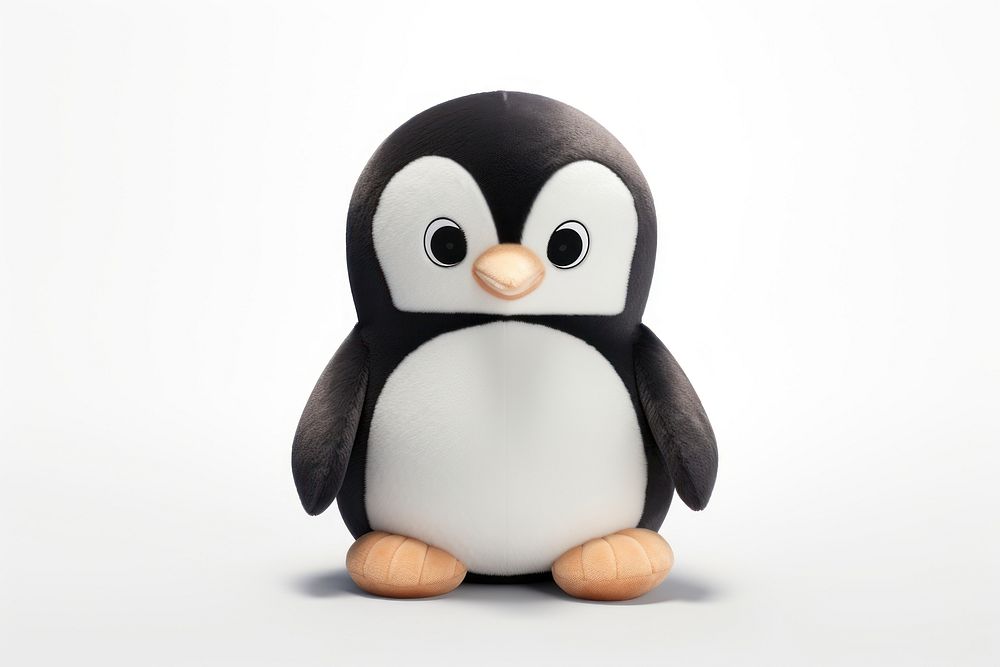 A cute penguin plush toy animal bird. AI generated Image by rawpixel.