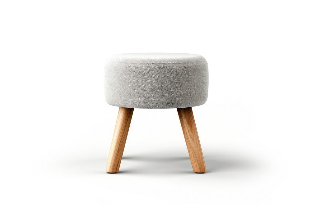 A modern grey stool furniture simplicity. AI generated Image by rawpixel.
