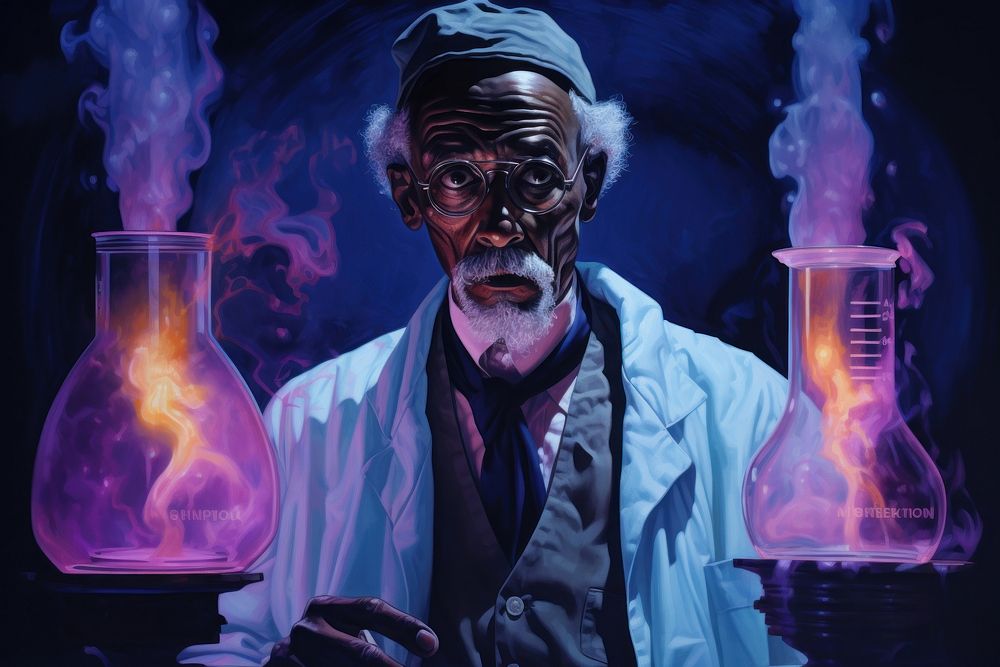 Scientist portrait science adult. AI generated Image by rawpixel.