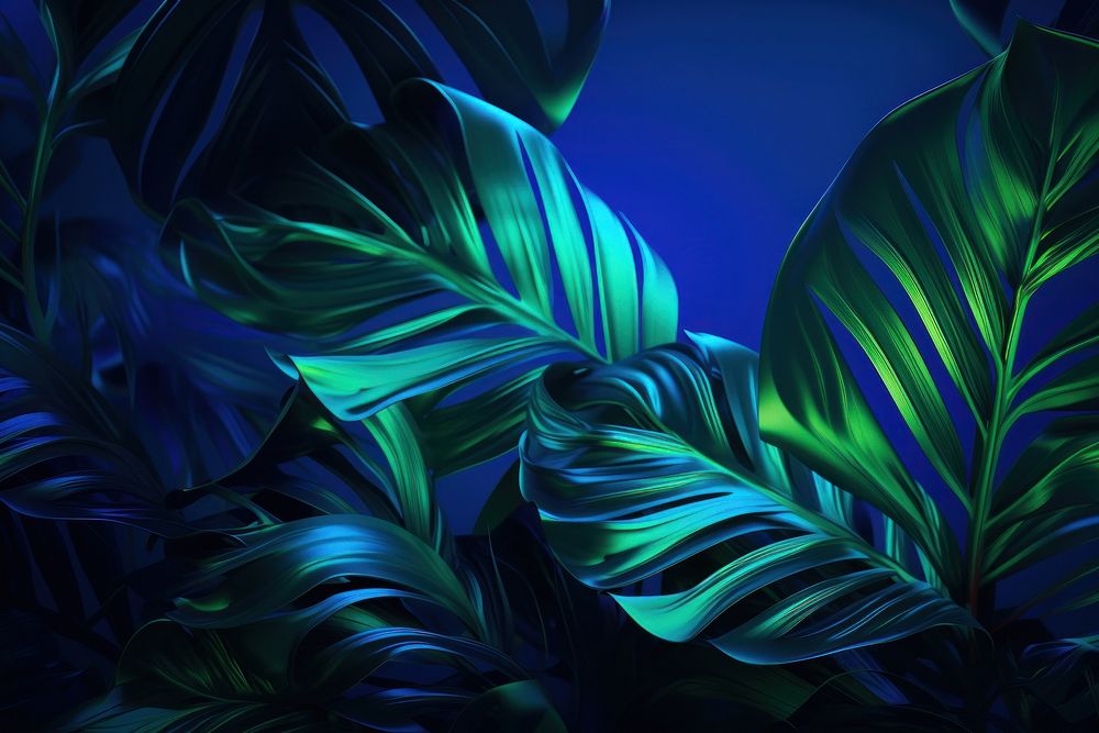 Leaves tropics pattern nature. AI generated Image by rawpixel.