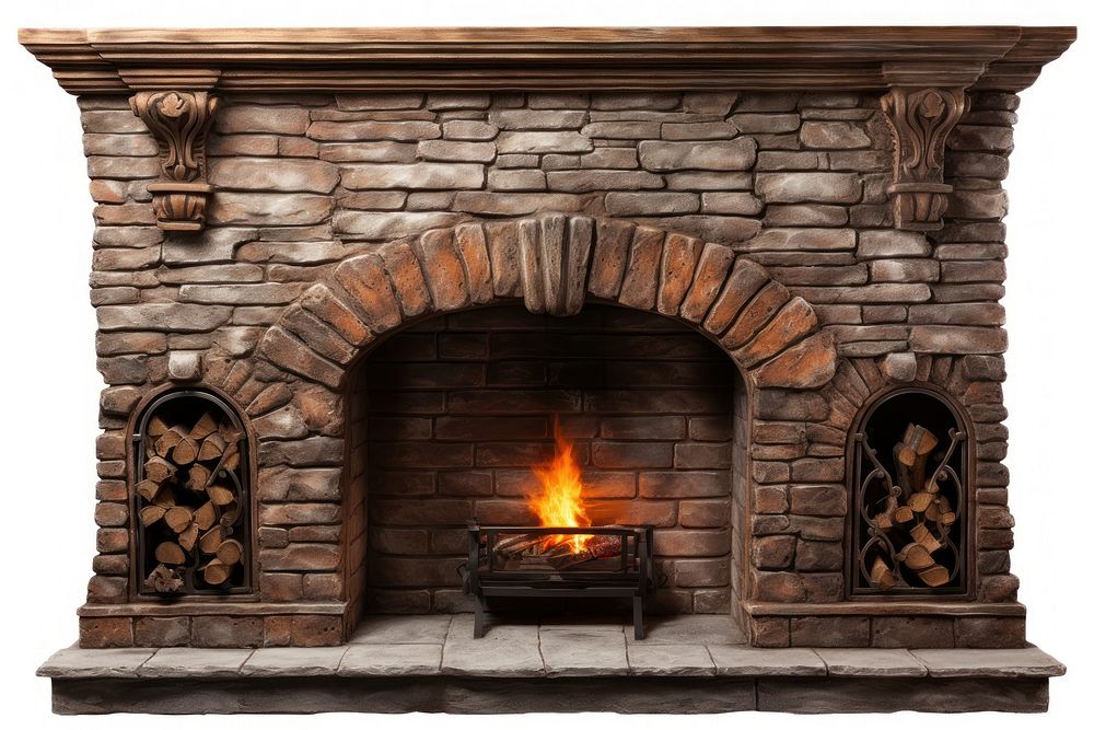 Fireplace hearth architecture. 