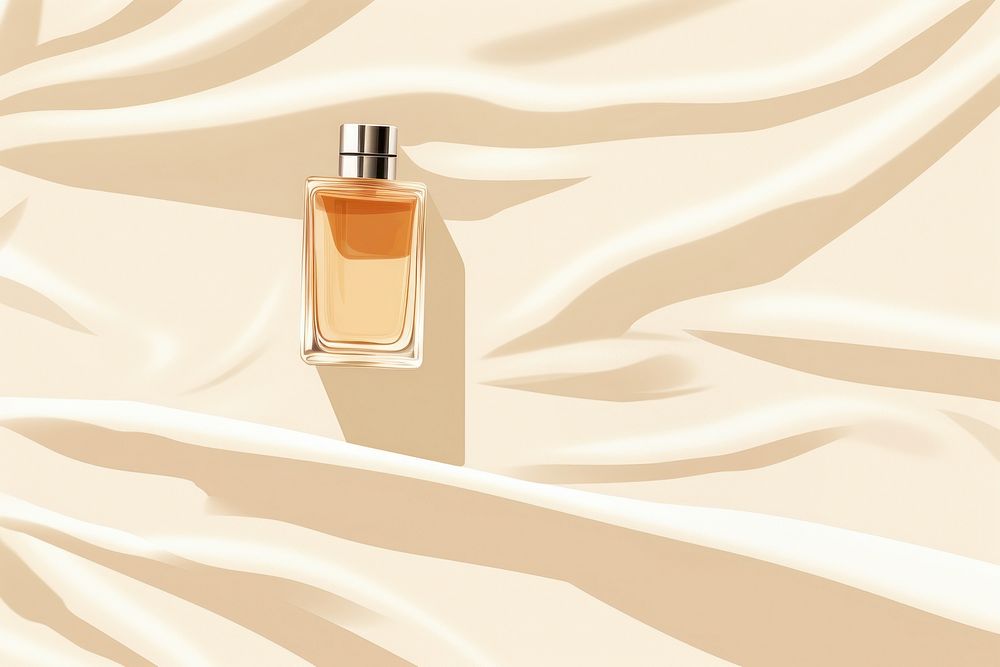 Bed sheet perfume bottle backgrounds. AI generated Image by rawpixel.