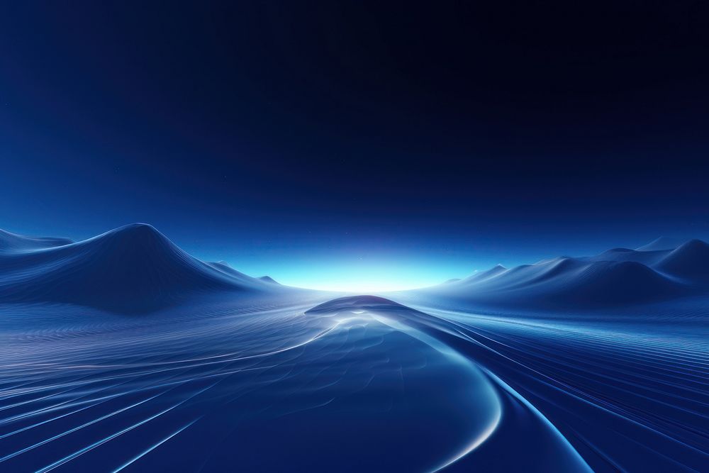 Futuristic blue background backgrounds futuristic horizon. AI generated Image by rawpixel.