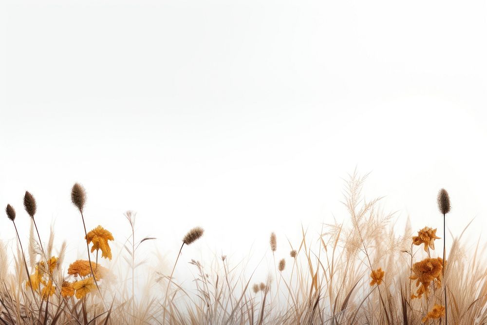 Autumn meadow border landscape outdoors nature. 