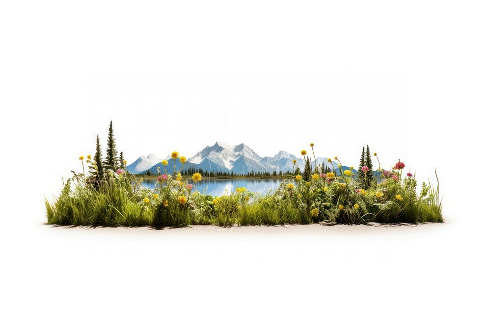 Lake landscape panoramic mountain. AI generated Image by rawpixel.