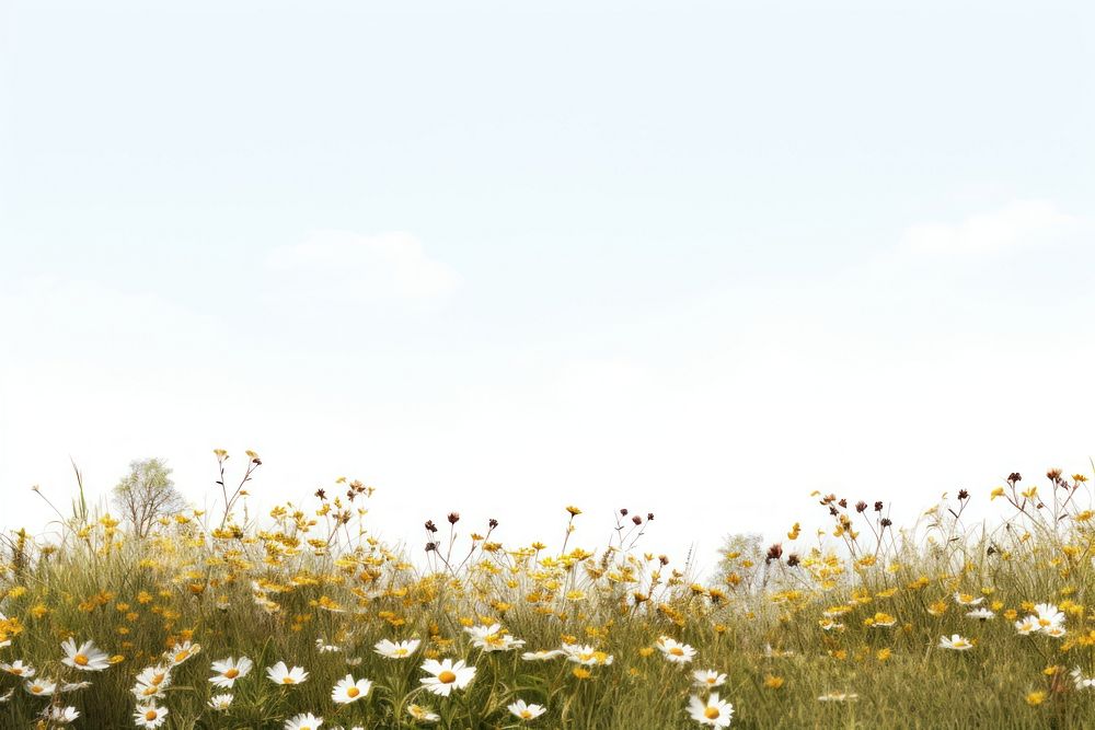 Meadow grassland landscape outdoors. AI generated Image by rawpixel.
