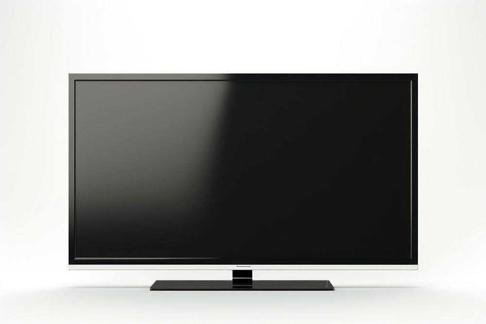 LED TV screen television white background. AI generated Image by rawpixel.