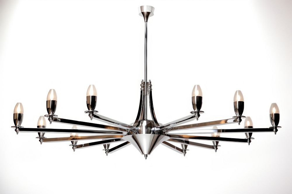 Modern metal chandelier lamp architecture electricity. AI generated Image by rawpixel.