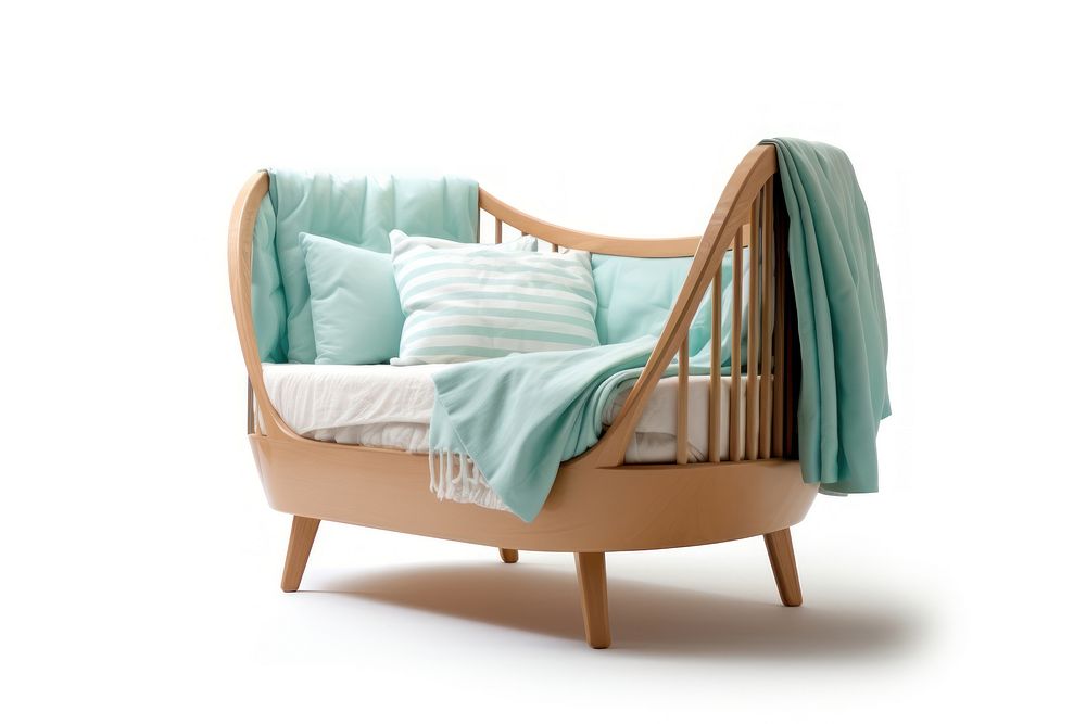 Modern minimal baby bed furniture comfortable. AI generated Image by rawpixel.