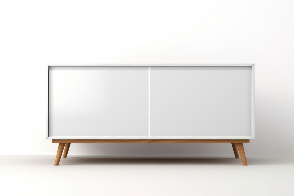 Modern cabinet furniture sideboard white. AI generated Image by rawpixel.