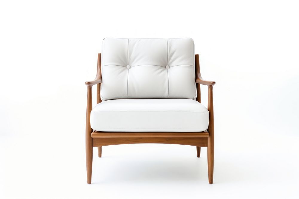Modern chair furniture armchair white. AI generated Image by rawpixel.