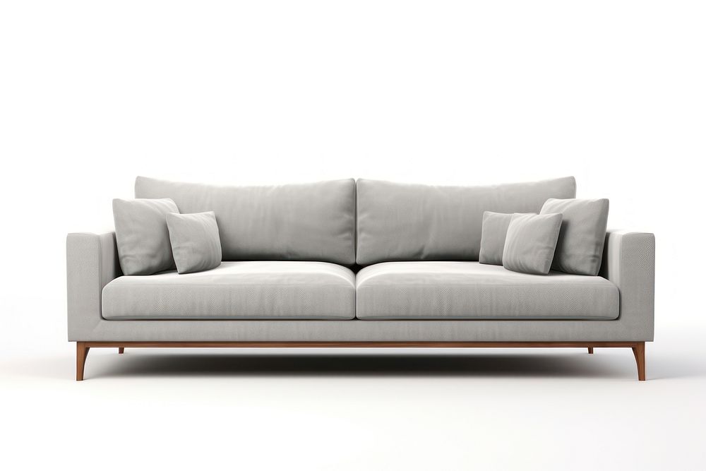 Modern gray sofa furniture cushion pillow. AI generated Image by rawpixel.