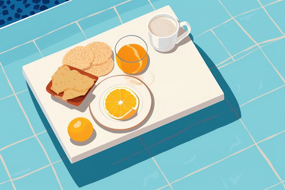 Breakfast brunch bread food. AI generated Image by rawpixel.
