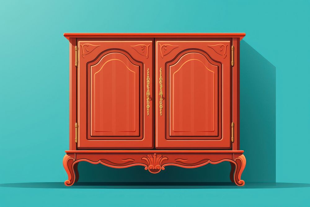 Louis cabinet furniture architecture chiffonier. AI generated Image by rawpixel.