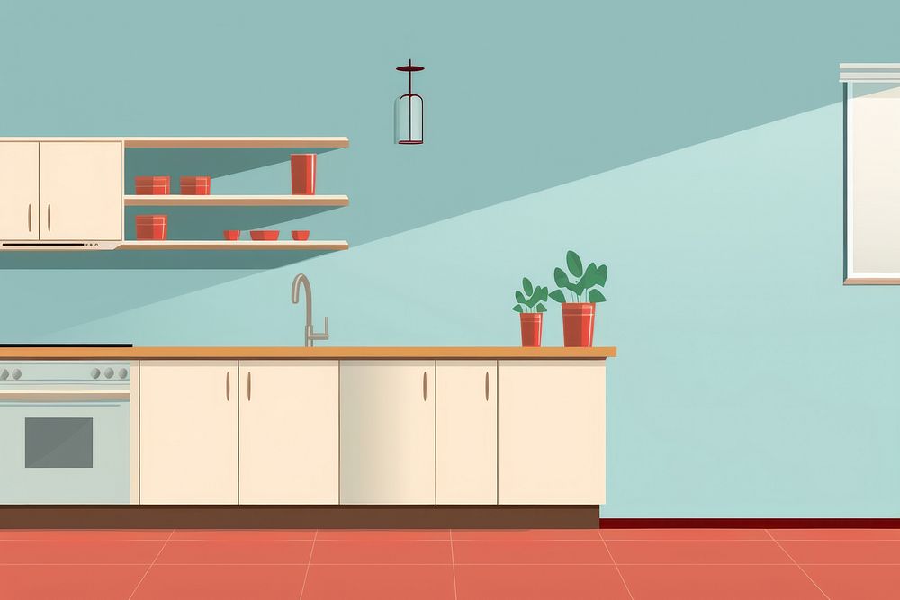 Kitchen room furniture cabinet wall. AI generated Image by rawpixel.
