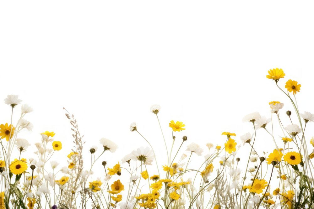Meadow wildflower backgrounds outdoors nature. AI generated Image by rawpixel.