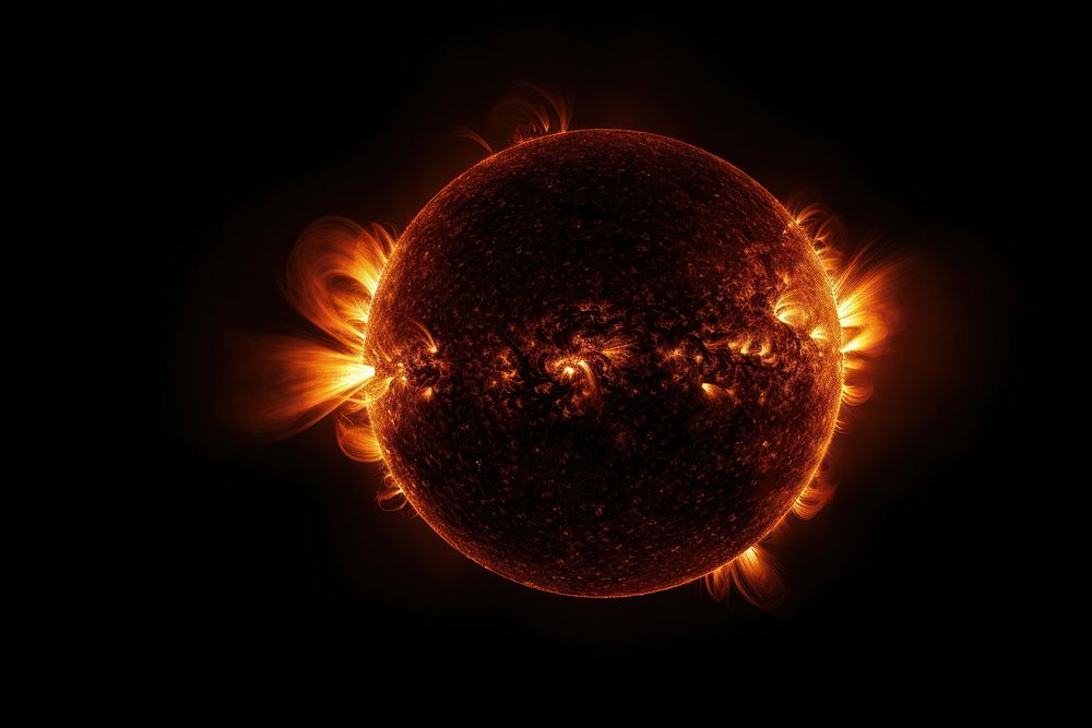 Sun astronomy outdoors light. AI generated Image by rawpixel.