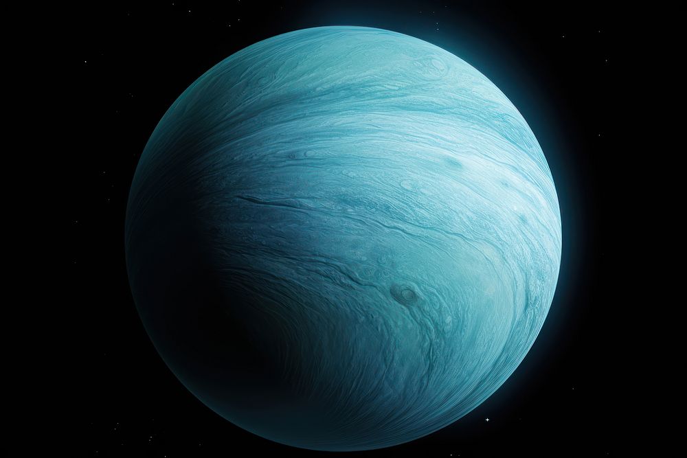 Uranus planet astronomy nature. AI generated Image by rawpixel.