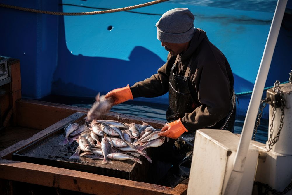 Fisherman fishing adult recreation. 