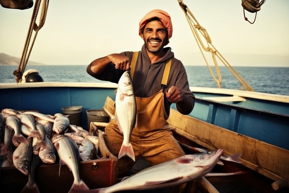 Fisherman fishing fisherman outdoors. AI generated Image by rawpixel.