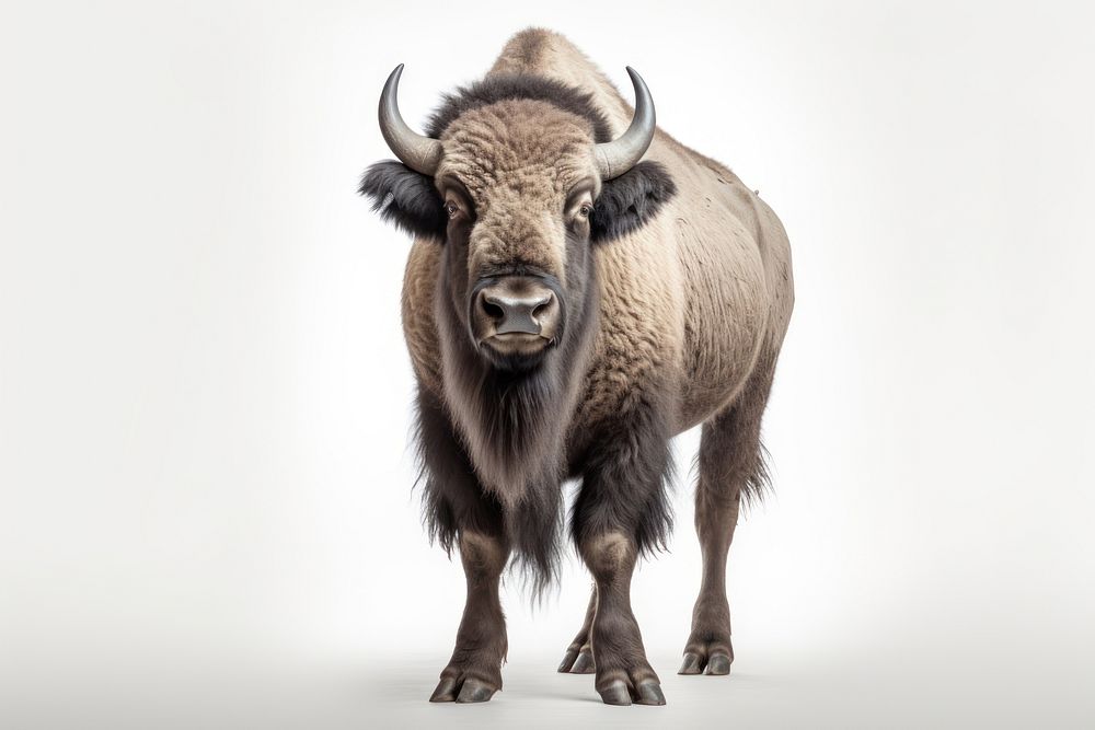 African bison livestock wildlife mammal. AI generated Image by rawpixel.