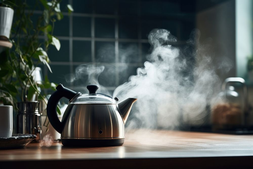 Kettle in kitchen. AI generated Image by rawpixel.