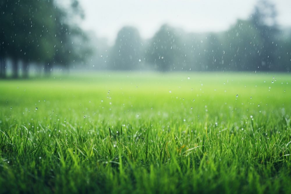 Rain backgrounds outdoors nature. AI generated Image by rawpixel.