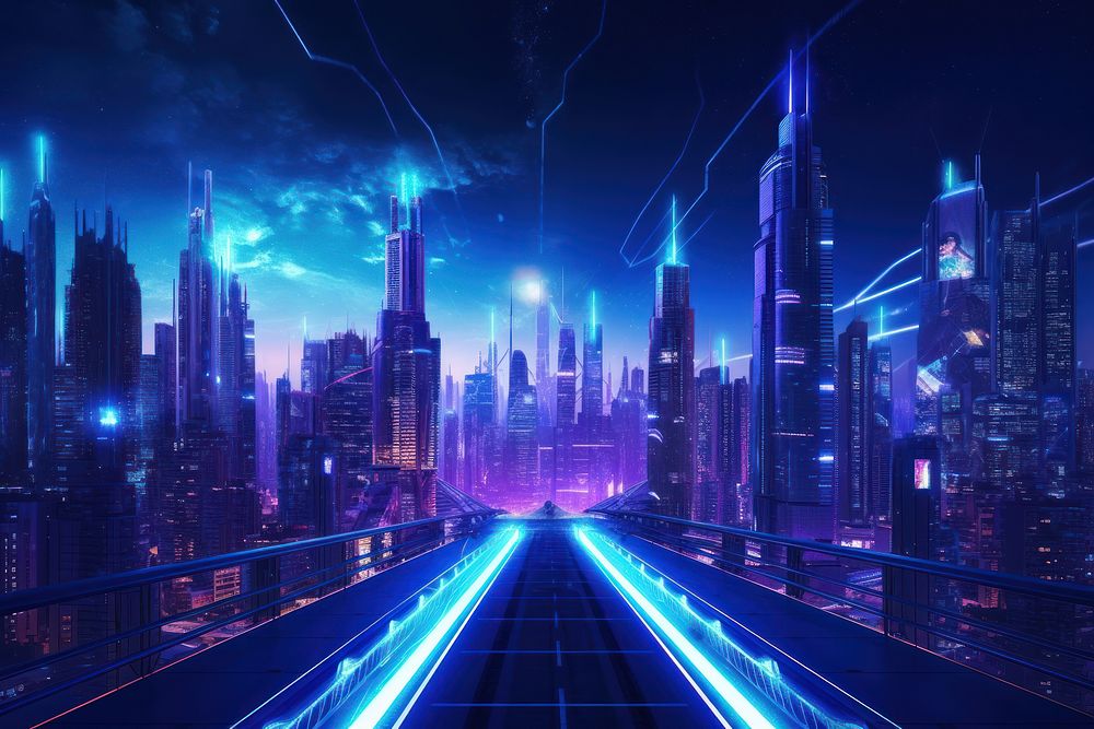 Futuristic city background cityscape architecture | Premium Photo ...