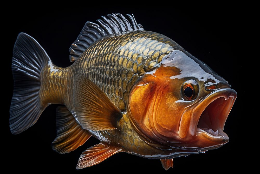 Piranha animal fish underwater. AI generated Image by rawpixel.