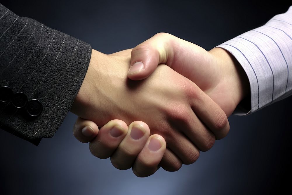 Business shake hand handshake agreement greeting. 