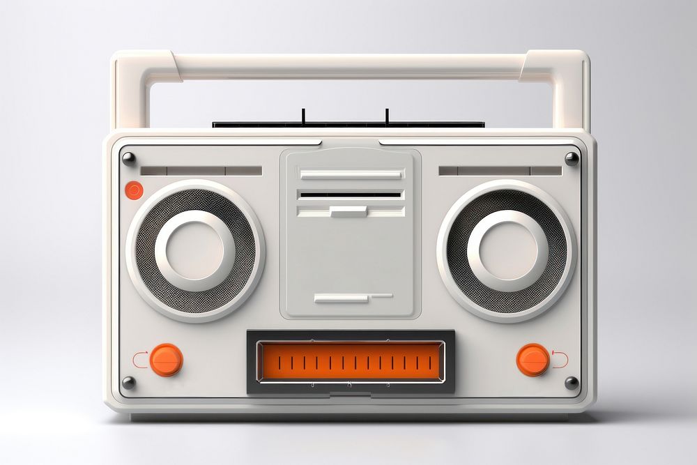 White retro cassette player photo. AI generated image by rawpixel.