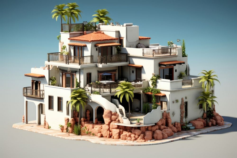 Casa building architecture house villa. AI generated Image by rawpixel.
