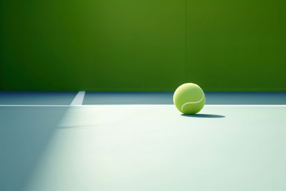 Tennis ball sports racket shadow. AI generated Image by rawpixel.